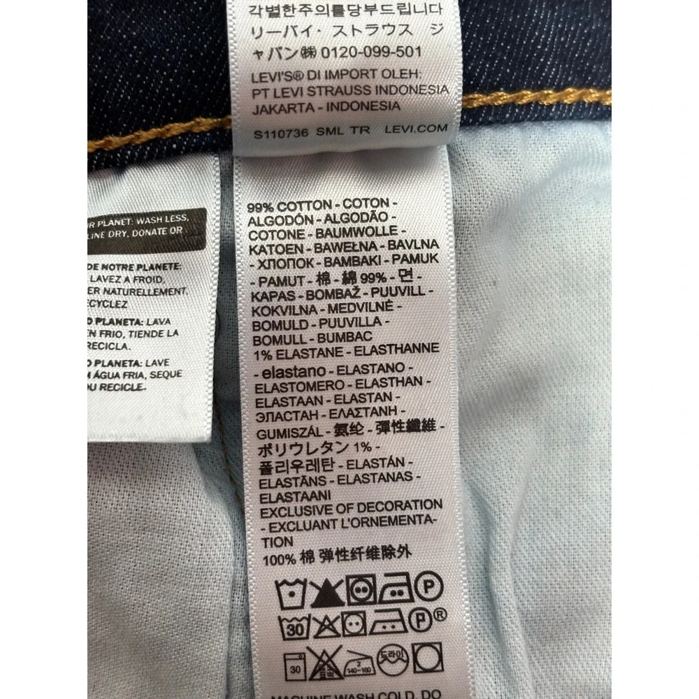 Levis 541 Athletic Taper Jeans Mens 34x34 Dark Indigo Blue Denim 18181-0423